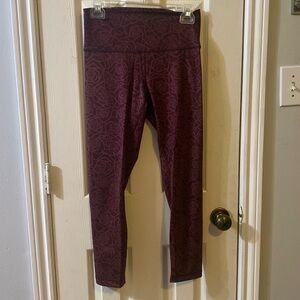 Lululemon Athletica Burgundy Leggings